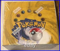 1999 Pokemon Base Unlimited Booster Box 36 Packs Sealed New One Country Code