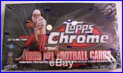 1999 Topps Chrome Football Factory Sealed 6 Box Hobby Case