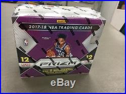 1x 2017-18 PRIZM BASKETBALL SEALED HOBBY BOX WITH 12 PACKS AND 2 AUTOS INSIDE