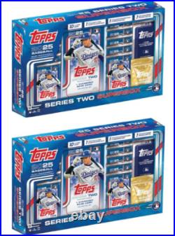 (2) 2025 Topps Series 2 Baseball Super Box Lot Factory Sealed Presale