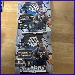 2 NEW! 2023-24 Panini Mosaic NBA Basketball MEGA Box! Sealed WEMBY Rookie Year