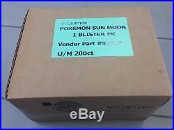 200 x Pokemon Sun & Moon Dollar Tree 3-card Booster Packs Factory Sealed Box