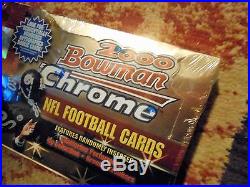 2000 Bowman CHROME Football Factory Sealed HOBBY Box -Brady Refractor RC