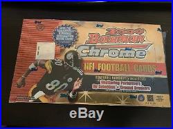 2000 Bowman Chrome Football Sealed Hobby Box 24 Packs Tom Brady Refractor