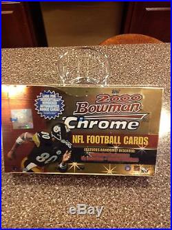 2000 Bowman Chrome Football factory sealed 24 pack box TOM BRADY Rookie card