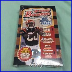 2000 Bowman Football Factory Sealed Hobby Box 24 Packs Tom Brady Rookie