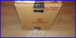 2000 Fleer Ultra Football Sealed 16 Box Hobby Case Tom Brady Rookie WOW! 1/1
