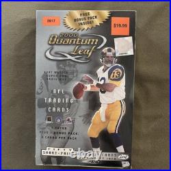 2000 Leaf Quantum Football 8/pack Factory Sealed Box Tom Brady RC