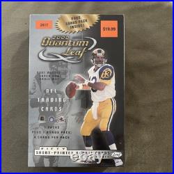 2000 Leaf Quantum Football 8/pack Factory Sealed Box Tom Brady RC