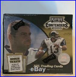 2000 Playoff Contenders Football Sealed Unopened Hobby Box Tom Brady RC AUTO