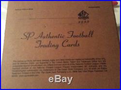 2000 SP AUTHENTIC FOOTBALL Factory Sealed 12 box possible TOM BRADY PSA 10 $30k
