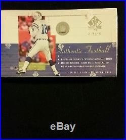 2000 SP AUTHENTIC Football Wax Box Factory Sealed 24 packs Poss. BRADY RC #1250