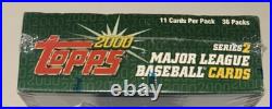 2000 Topps Baseball HTA Box Series 2 Factory SEALED Hobby 36 Packs Of 11 Cards