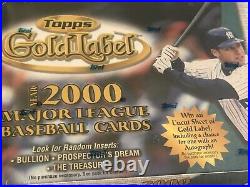 2000 Topps GOLD LABEL Sealed BOX HTA Home Team Advantage 24 Packs MLB 1/1