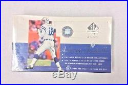 2000 U. D. Sp Authentic Football Sealed Hobby Box Tom Brady Rookie Card