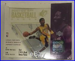 2001-02 Upper Deck SPX Factory Sealed Basketball Hobby Box