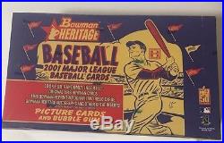 2001 Bowman Heritage Factory Sealed Baseball Hobby Box