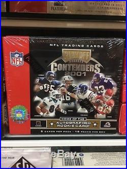 2001 Playoff Contenders Football Factory Sealed Hobby Box