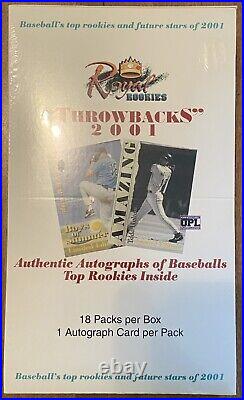 2001 Rr Throwbacks Sealed Baseball Box 18 Packs, 1 Autograph Per Pk(18)royal Ro