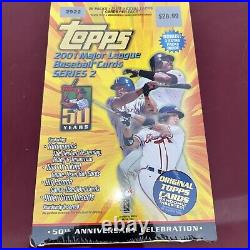 2001 Topps Baseball Series 2 Factory Sealed Box 33, Packs Ichiro, Pujols, ROOKIES