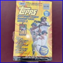 2001 Topps Baseball Series 2 Factory Sealed Box 33, Packs Ichiro, Pujols, ROOKIES