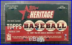 2001 Topps Heritage Baseball Unopened Factory Sealed Box with 24 Packs