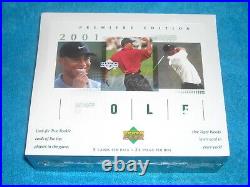 2001 Upper Deck Factory Sealed Golf Hobby Box Possible Tiger Woods Rc, New Case