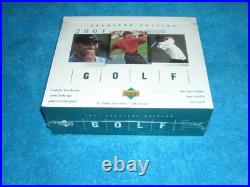 2001 Upper Deck Golf FACTORY SEALED HOBBY BOX TIGER WOODS ROOKIE YEAR & BONUS 2001 Upper Deck Golf FACTORY SEALED HOBBY BOX TIGER WOODS ROOKIE YEAR & BONUS