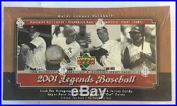 2001 Upper Deck Legends Baseball Hobby Box Factory Sealed 24 Pack