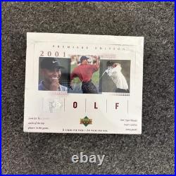 2001 Upper Deck Premiere Edition Golf FACTORY SEALED 24-PACK BOX. TIGER ROOKIE