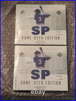 2001 Upper Deck SP Game Used Baseball Hobby Box Factory Sealed (LOT OF 2) 2001 Upper Deck SP Game Used Baseball Hobby Box Factory Sealed (LOT OF 2)
