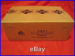 2001 Upper Deck Sp Authentic Golf Factory Sealed Case 12 Hobby Boxes Tiger Woods