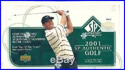 2001 Upper Deck Sp Authentic Golf Hobby Sealed Factory Box