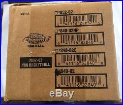2002-03 Topps Chrome Basketball 8 Box Factory Sealed NBA Case
