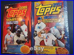 2002 Topps Series 1 & 2 Baseball Factory Sealed Hobby Boxes Lot
