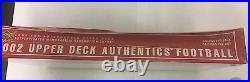 2002 Upper Deck Authentics Football Hobby Box Factory Sealed