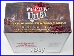 2003-04 Fleer Ultra Basketball Factory Sealed Hobby Box 24 Packs Lebron James