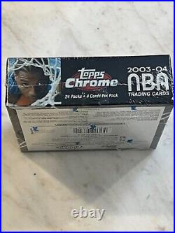 2003-04 Topps Chome NBA Full Box FACTORY SEALED 24 packs