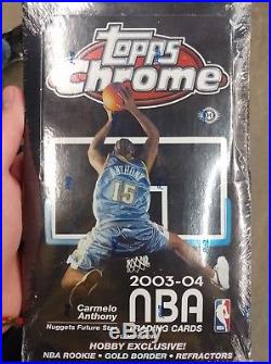 2003-04 Topps Chrome Basketball Sealed Hobby Box