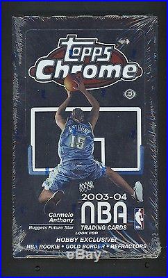 2003-04 Topps Chrome Basketball Sealed Hobby Box Lebron James RC Refractor