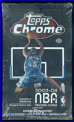 2003-04 Topps Chrome Sealed Hobby Unopened Basketball Box Lebron James Rookie