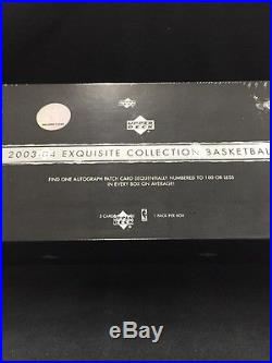 2003-04 Upper Deck Exquisite Collection Basketball Factory Sealed Box Lebron RC