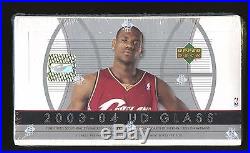 2003-04 Upper Deck UD Glass Factory Sealed Basketball Hobby Box Lebron James RC