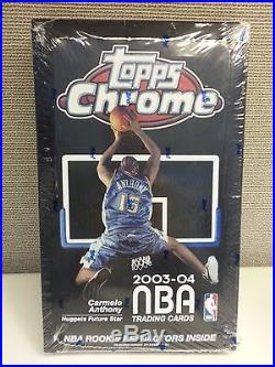 2003-2004 NBA Topps Chrome Basketball Factory Sealed Retail Hobby Box
