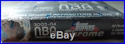 2003-2004 Topps Chrome NBA Basketball Cards SEALED COUNTER BOX SUPER RARE