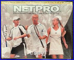2003 Netpro Premier Edition SEALED TENNIS 18 Pack Box Serena Federer Rookie Card