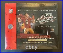 2003 Playoff Absolute Memorabilia Football Factory Sealed Hobby Box-Etched Glass