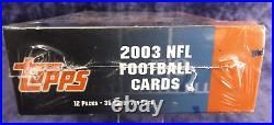 2003 Topps NFL Football Cards Jumbo Box Factory Sealed
