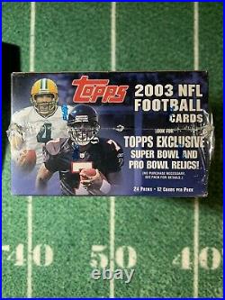 2003 Topps NFL Football Cards Retail Box Factory Sealed