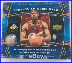 2004-05 Upper Deck SP Game Used Basketball Factory Sealed Hobby Box Lebron